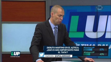 LUP: ¿Qué es más importante para Martino, gustar o  golear?