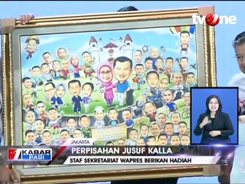 Acara Perpisahan Jusuf Kalla dengan Staf Wapres Penuh Haru