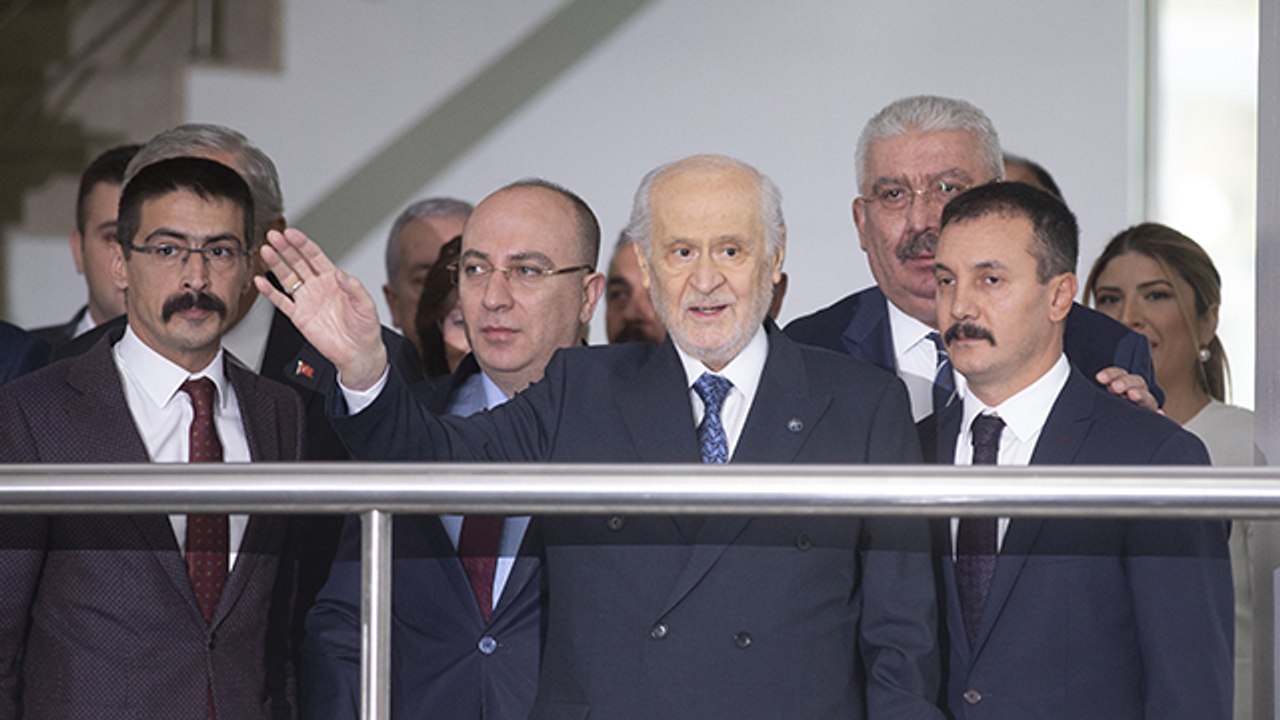 MHP Lideri Devlet Bahçeli günler sonra parti genel merkezinde