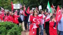 Türklerden Beyaz Saray Önünde Barış Pınarı Harekatı’na Destek Gösterisi