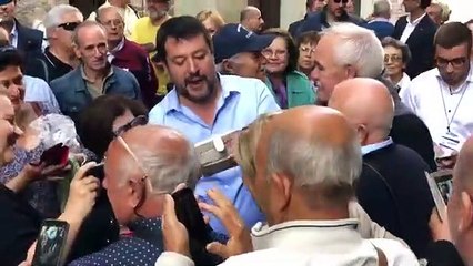 Salvini per le strade di Spoleto (13.10.19)