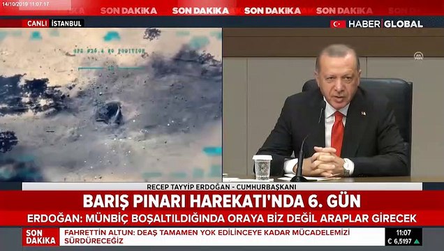 Cumhurbaşkanı Erdoğan: Münbiç'te 90 güne uymadılar, Kobani'de sorun yok