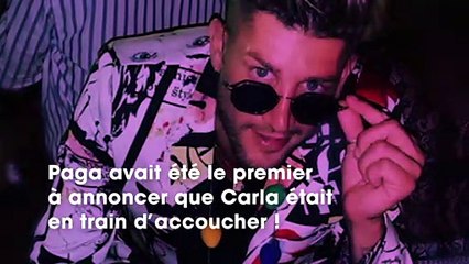 Carla et Kevin parents  Paga annonce qu’il a appris la nouvelle bien avant qu’on le pensait