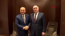 Çavuşoğlu, azerbaycan cumhuriyeti dışişleri bakanı elmar mammadyarov ile görüştü