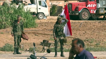 قوات النظام السوري تقترب من الحدود التركية (ا ف ب)