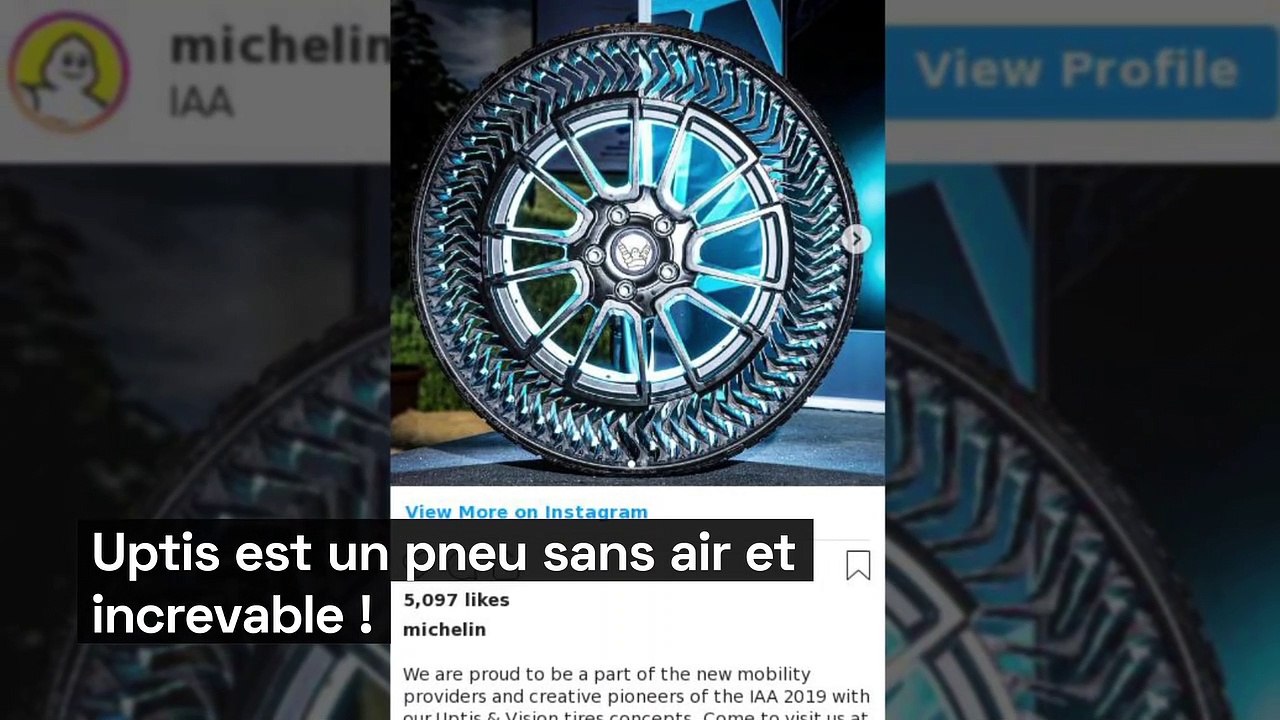 Michelin et General Motors inventent le premier pneu sans aiR