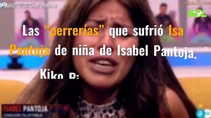 Las “perrerías” que sufrió Isa Pantoja de niña de Isabel Pantoja, Kiko Rivera y la abuela