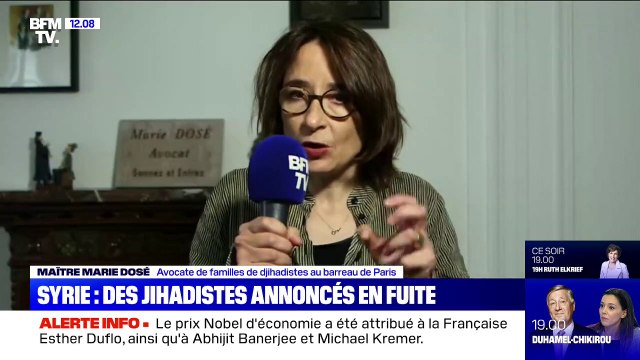 Jihadistes en fuite: l'avocate Marie Dosé appelle à faire pression sur la Turquie pour qu'il y ait un cessez-le-feu et organiser les rapatriements