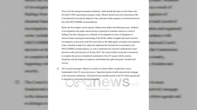 Ora News - Drafti paraprak i KiE Shqipërisë i çelen negociatat por ja kushtet që duhet të plotësojë