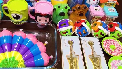 Mixing Random Things into Slime! Relaxing with Piping Bags Slimesmoothie Satisfying Slime  #584