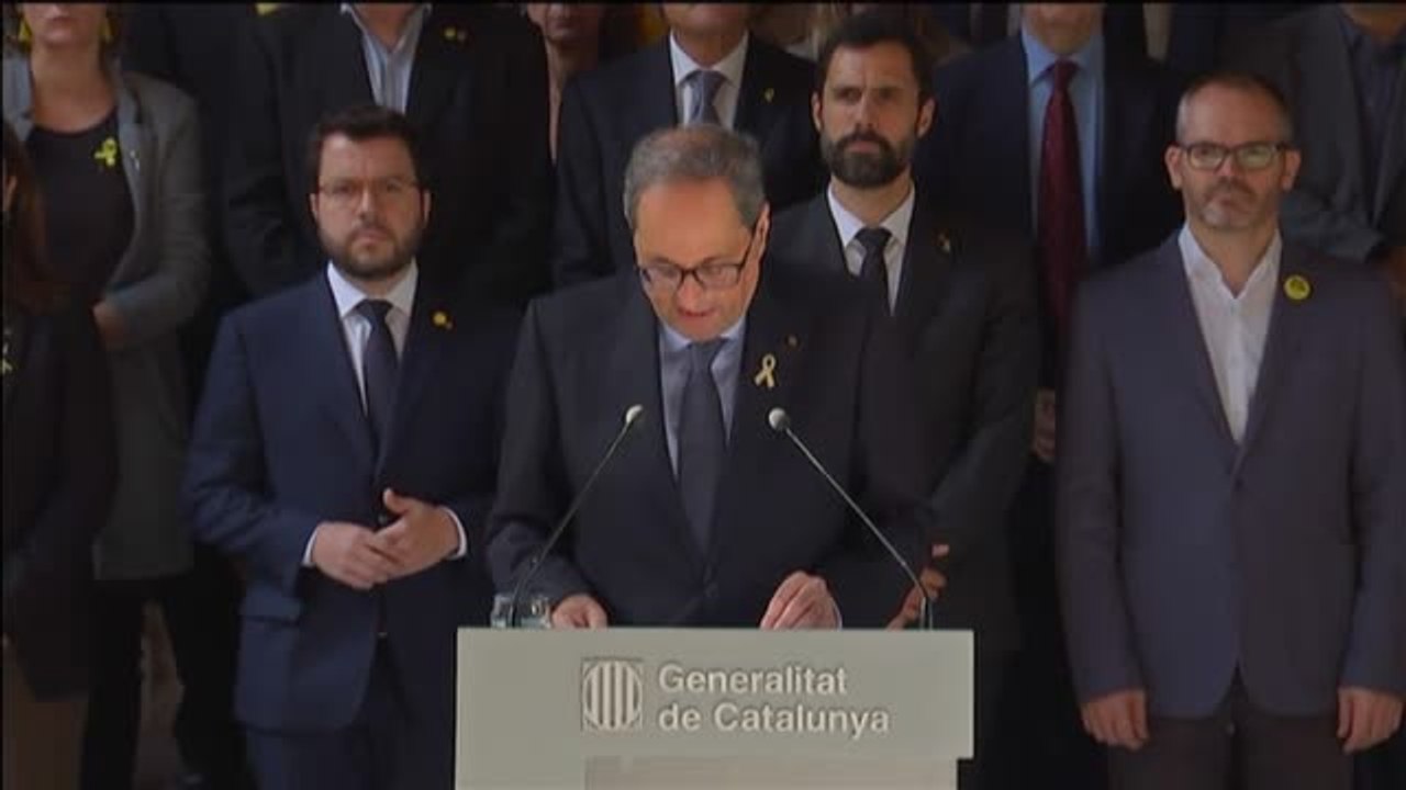 Torra exige la amnistía para los políticos condenados y califica la sentencia de "injusta y antidemocrática"