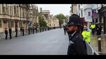 Police line streets of Oxford in honour of UK police officer Andrew Harper