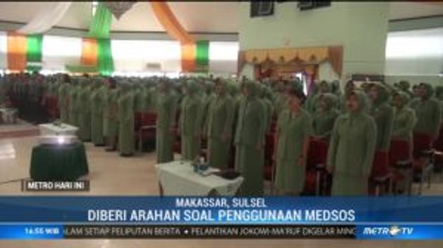 Kodam Hasanuddin Beri Pengarahan Penggunaan Medsos untuk Istri Prajurit TNI