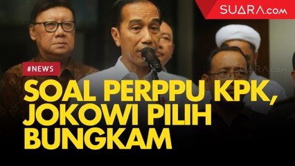 Jokowi Pilih Bungkam Saat Ditanya Wartawan Kapan Terbitkan Perppu KPK