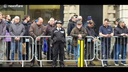 Hundreds in attendance of police officer Andrew Harper's funeral procession in Oxford
