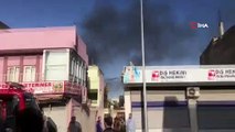 Ceylanpınar'da bir eve roket düştü evde yangın çıktı