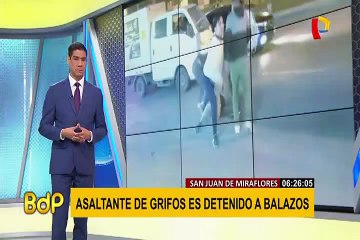 SJM: detienen a presunto ladrón que habría intentado robar un grifo