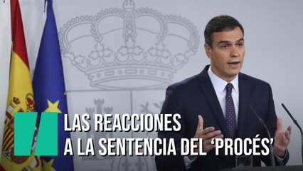 Reacciones de los políticos a la sentencia del 'procés'