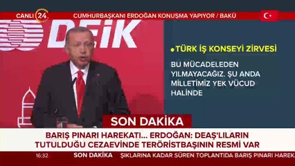 Cumhurbaşkanı Erdoğan Azerbaycan'da