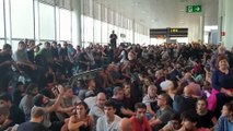 Sentada en el Aeropuerto de Barcelona contra la sentencia del 'procés'