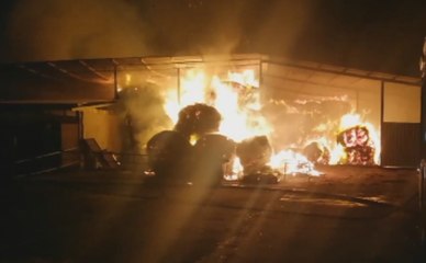 Ragusa - Brucia un fienile in contrada Cavaluso (14.10.19)