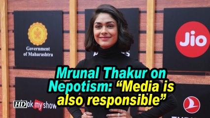 Mrunal Thakur on Nepotism : "Media is also responsible"