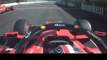F1 - Charles Leclerc Onboard Suzuka 2019 Clash with Max Verstappen