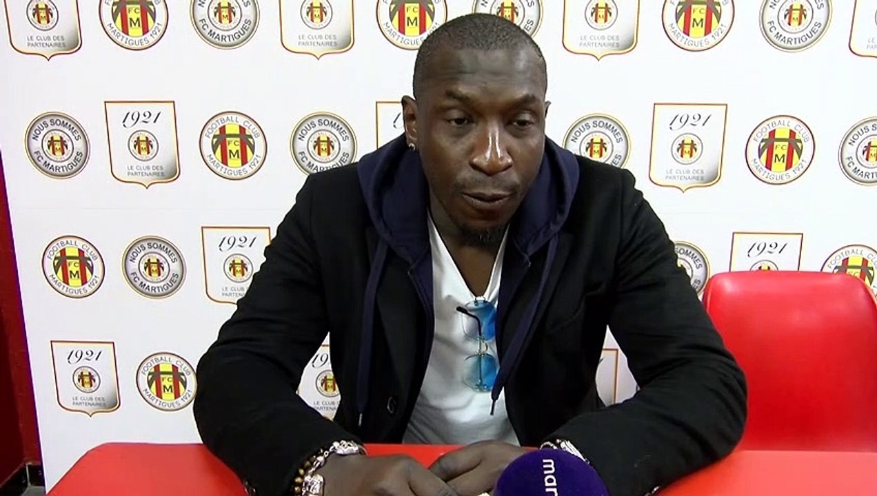 Mamadou Niang après la victoire de l'Athlético Marseille