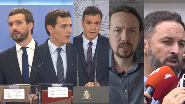 Los partidos políticos reaccionan a la sentencia del 'procés'
