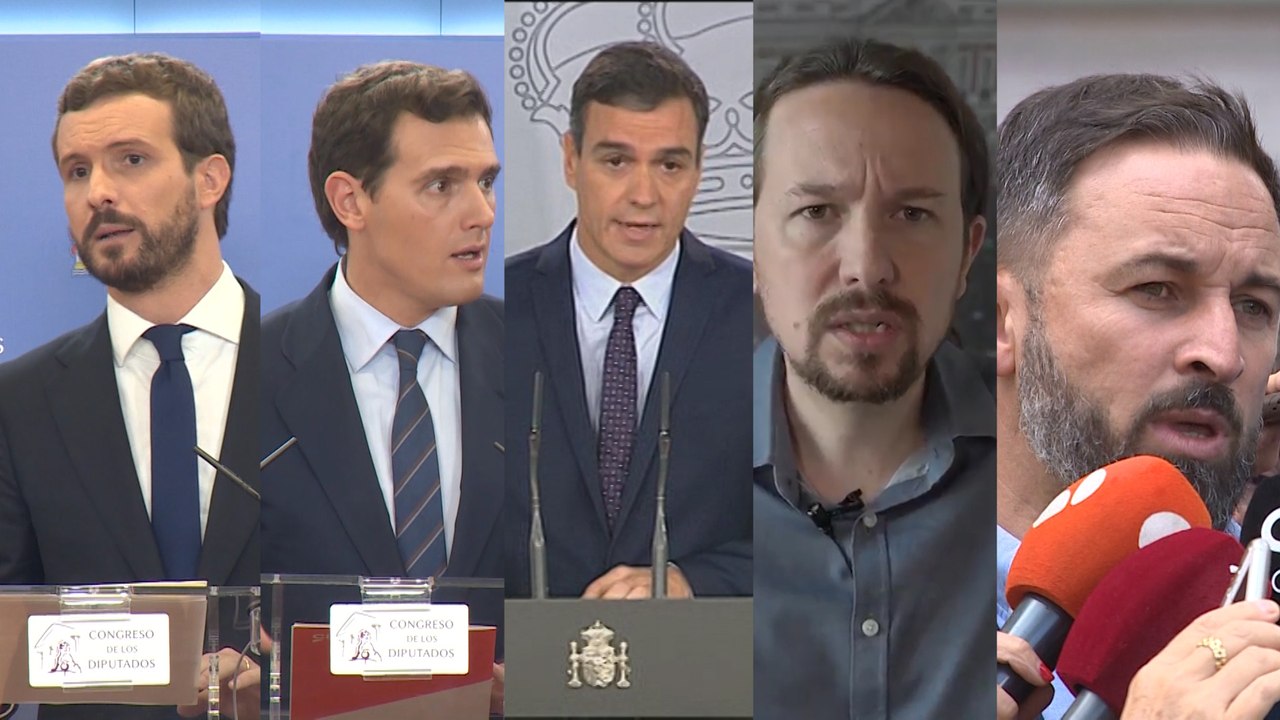 Los partidos políticos reaccionan a la sentencia del 'procés'