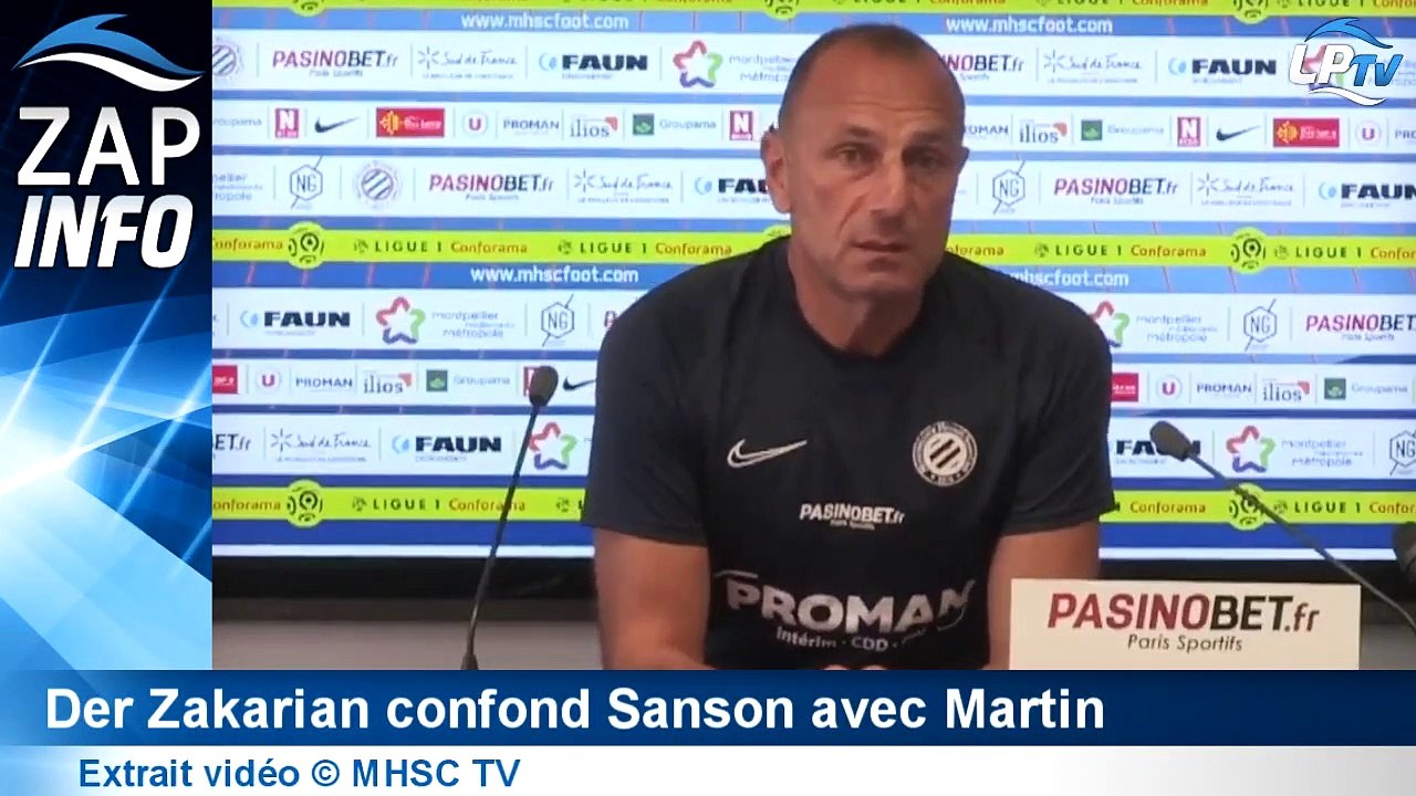 Zakarian confond Sanson avec Martin - La question qui fait sourire Sanson
