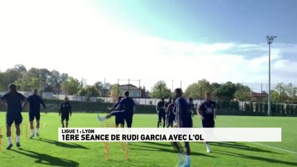 Rudi Garcia dirige son premier entraînement