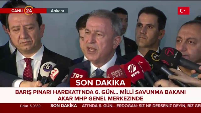 Bakan Akar MHP Genel Merkezi'nde
