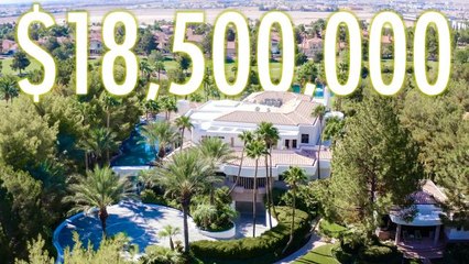 Inside an $18.5M Las Vegas Estate with a 21 Foot Waterfall