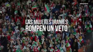 Las mujeres iraníes llenan un estadio de fútbol y rompen un veto