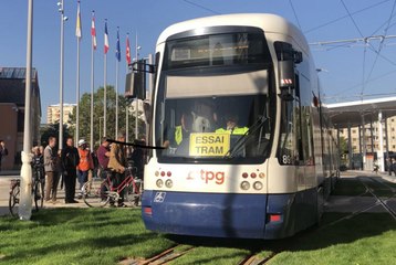 Retour Du Tram À Annemasse en Haute-Savoie