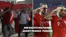Avant France-Turquie, des supporters reproduisent le salut militaire