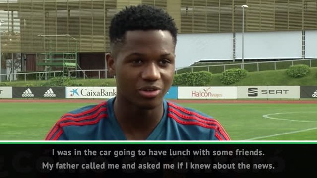 Ansu Fati 'proud' and 'honoured' to be representing Spain