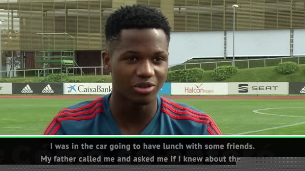 Ansu Fati 'proud' and 'honoured' to be representing Spain