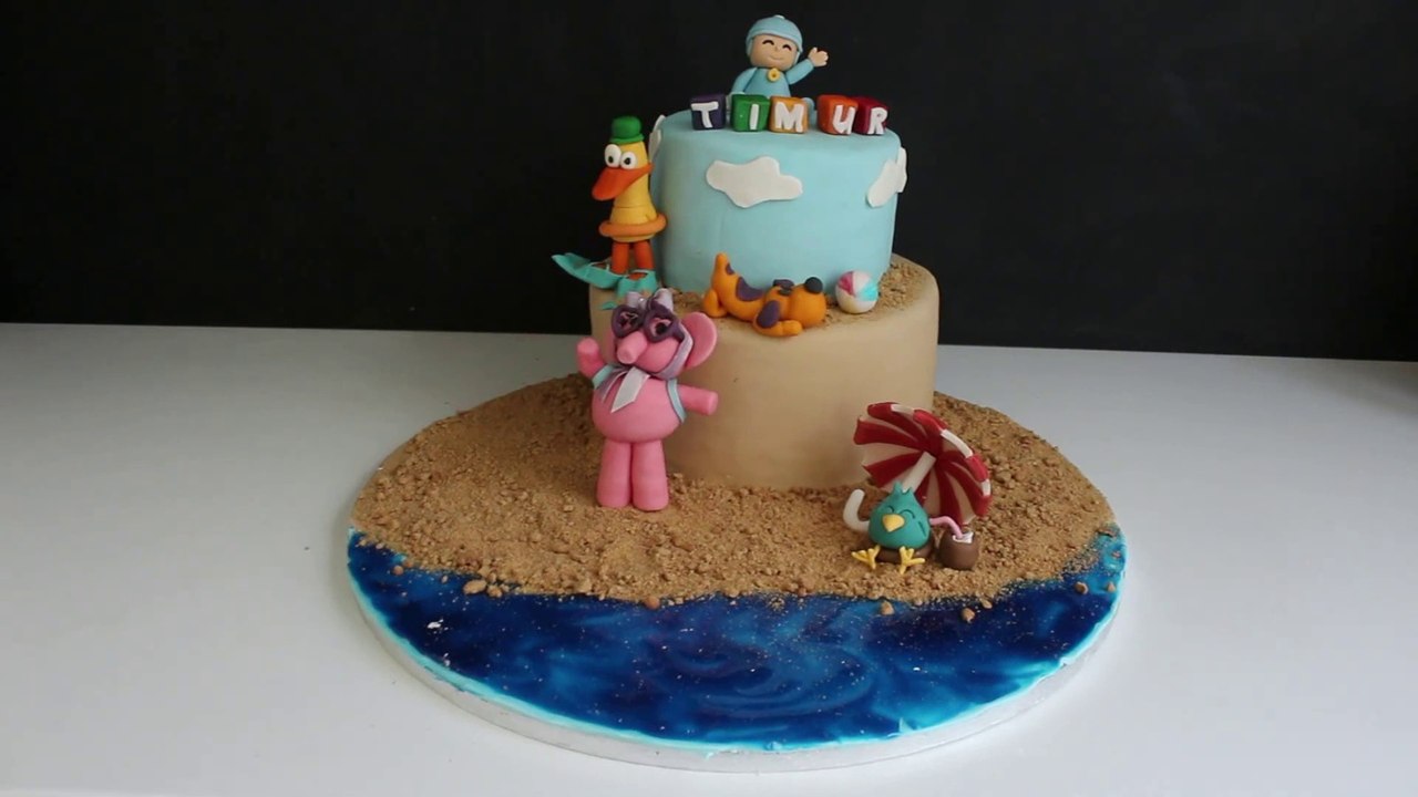 Geburtstagstorte Pocoyo am Strand - Pocoyo Beach Cake