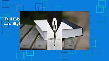 Full E-book  Herb Ritts: L.A. Style  For Kindle