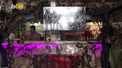 Egyptian Coffee House Features Array of Strange Sculptures & Art