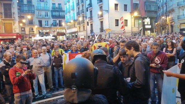 Concentración en Pamplona para rechazar la sentencia del 'procés'