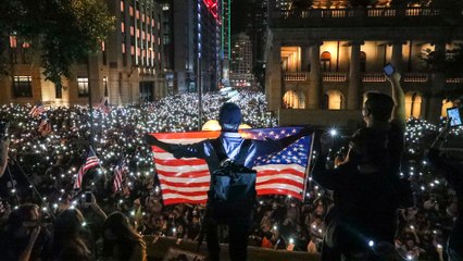 Hong Kong rally urges US Congress to pass Hong Kong Human Rights and Democracy Act