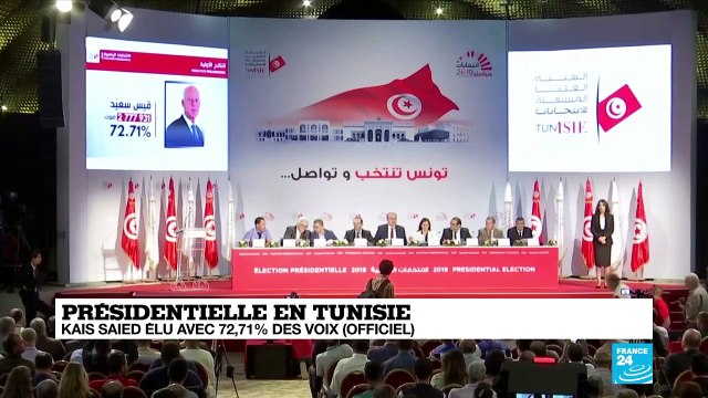 Présidentielle en Tunisie : Kaïs Saeid élu avec 72,71% des voix