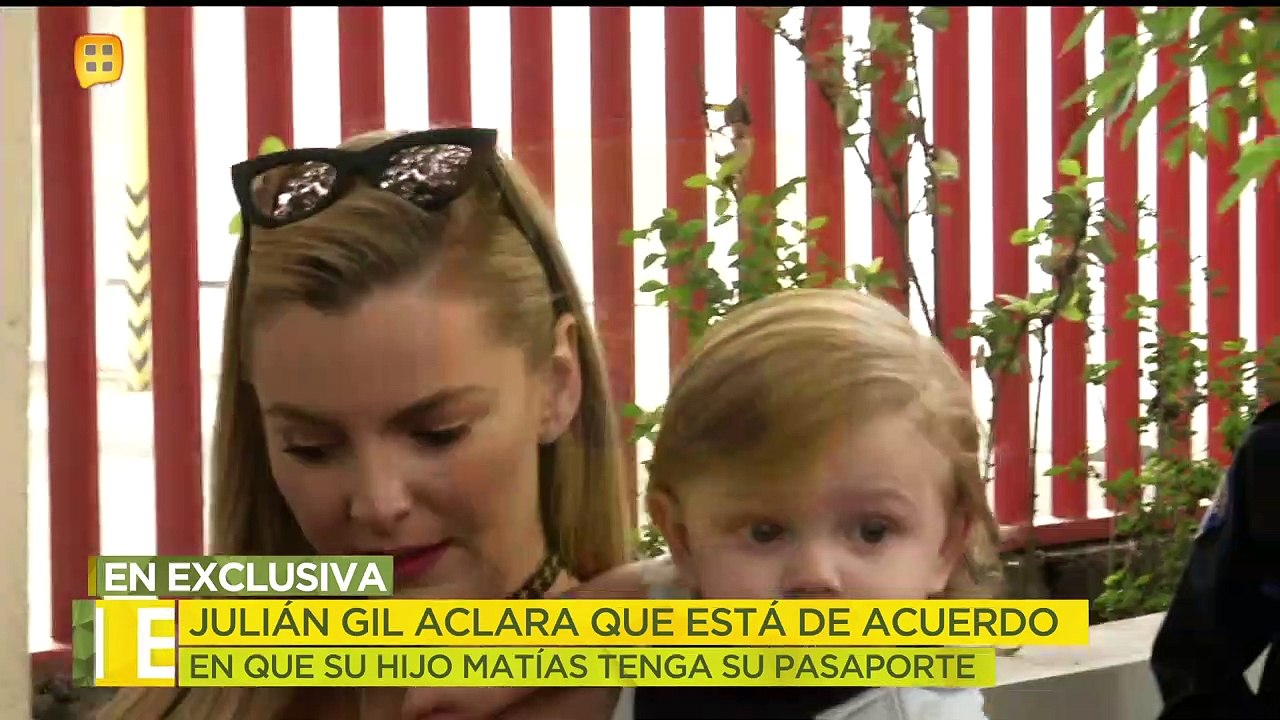 Julian Gil aclara que está de acuerdo en que su hijo Matías tenga pasaporte. | Ventaneando