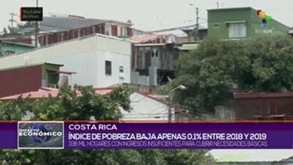 Costa Rica: índice de pobreza bajó apenas 0.1% entre 2018 y 2019