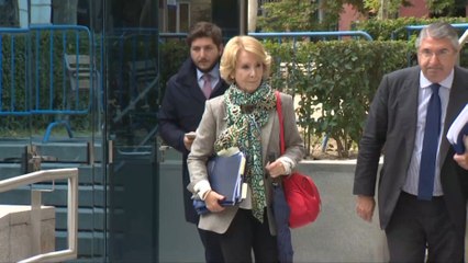 Esperanza Aguirre: "Mi inocencia prevalecerá"