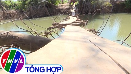 THVL | Nguy hiểm từ những cây cầu tạm bợ tại Gia Lai