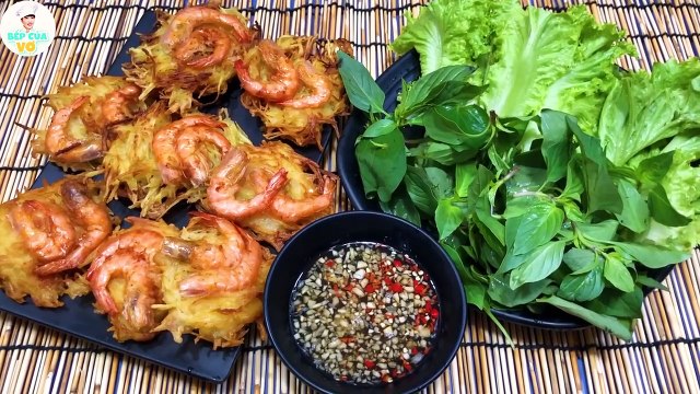 BÁNH TÔM Cách làm bánh tôm khoai lang giòn ngon tuyệt hảo